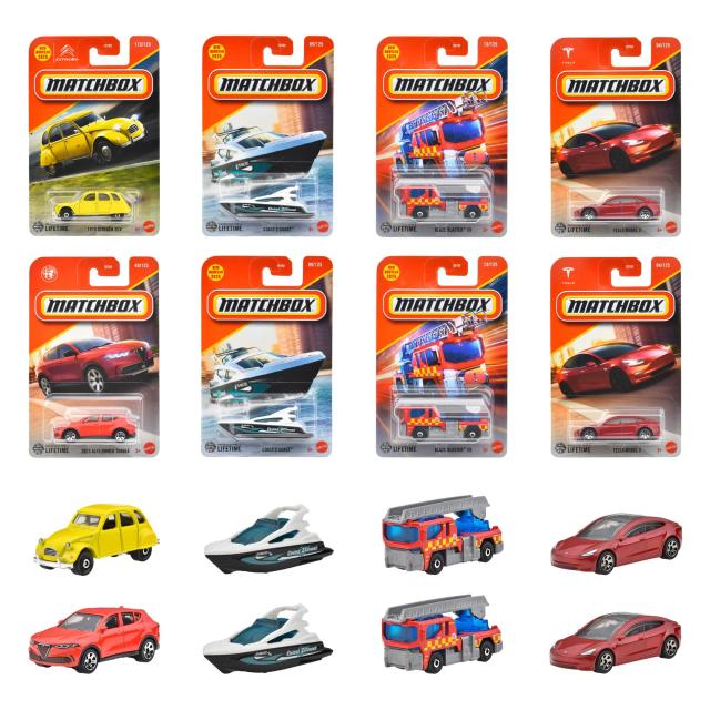 マッチボックス(Matchbox) ベーシックカー Eアソート 乗り物おもちゃ ミニカー 24台入り BOX販売 3歳から マルチ 98CE-30782