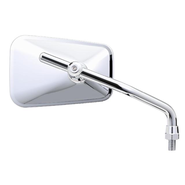 デイトナ(Daytona) バイク ミラー 10mm 正ネジ 耐振 広角 ハイビジミラー 2ベントロッド クラシック クローム 右専用 片側1本 49359