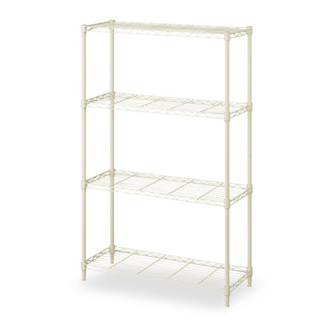 アイリスオーヤマ カラーメタルラックフィット 4段 幅75×奥行き30×高さ121cm CMFｰ75120 グレージュ