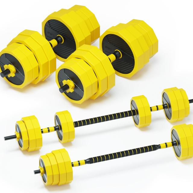 PROIRON 唖鈴 変数式 30kg 2 インチ 1 10kg 2個仕かける コネクション・チューブ（押しひろげる用矢がら）dumbbell でバーベルにもなれる唖鈴