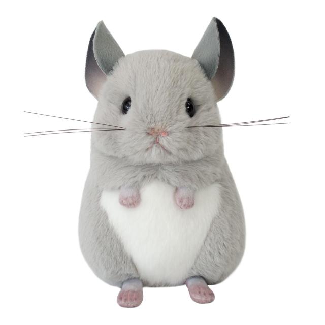 吉？ ぬいぐるみ りくのなかま チンチラ（グレー） 18.5cm 180222