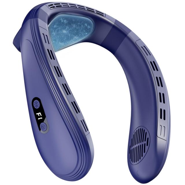 Asminlee 2025 ネッククーラー 冷却プレート 首掛け扇風機 背中 クーラー 上下送風 -20℃瞬間冷却 3段階風量 ファン ネックファン 扇風機