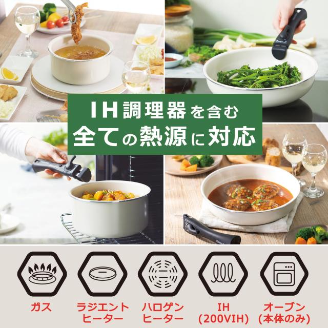 グリーンパン GREENPAN クリックシェフ 8点セット（IH対応） CLICK CHEF ハンドル脱着式タイプ フライパン 片手鍋 グリーンパン公式ショップ 新商品クリックシェフ 8点セット