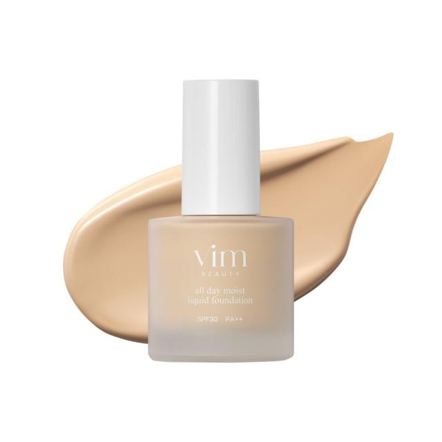 vim beauty all day moist liquid foundation リキッドファンデーション SPF30 PA＋＋ くすみにくい×24時間キープ 79％の美容液配合 素