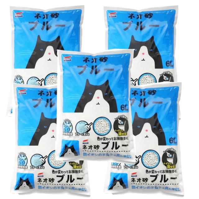 ネオ・ルーフライフ ネオ砂 ブルー 猫砂 30L(6L×5入り)