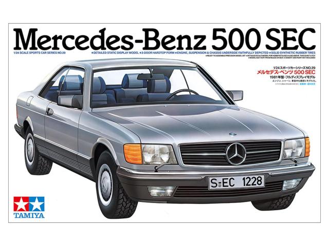 プラモデル完成品ベンツ500SEC タミヤ(TAMIYA) 1/24 特別販売商品 スポーツカーシリーズ No.29