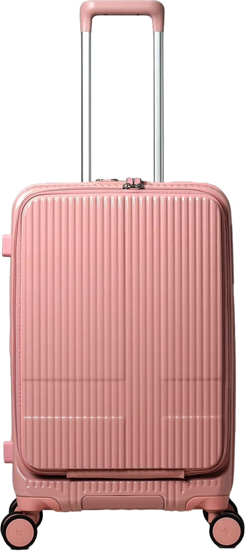 イノベーター スーツケース フロントオープン【55L】 3.9kg ピーチ