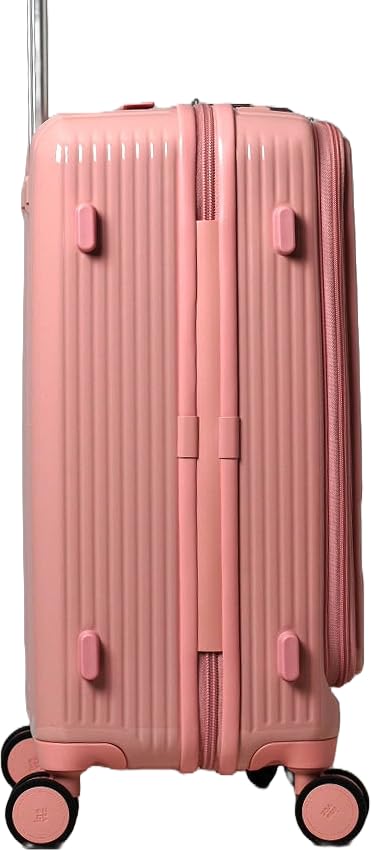イノベーター スーツケース フロントオープン【55L】 3.9kg ピーチ