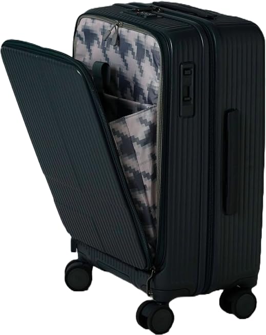 イノベーター スーツケース フロントオープン【55L】 3.9kg チャコールグレー