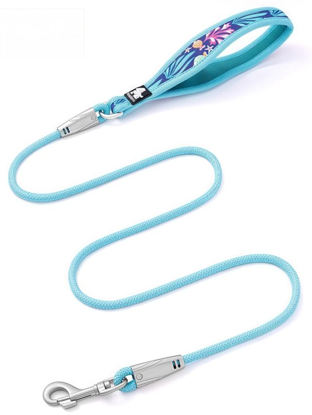 cocomall 2025最新犬 犬用リード 小型、中型、大型犬用 ロングリード ペット用品 ネオプレンハンドル 柔らかい 痛くない 手に優しい通気