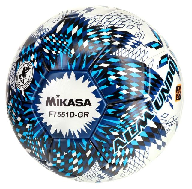 ミカサ(MIKASA) サッカーボール 5号球 土用 日本サッカー協会 検定球 ALMUNDO(アルムンド) 貼り ネイビー/ライトブルー FT551D-GR-NLB 推 8,044円