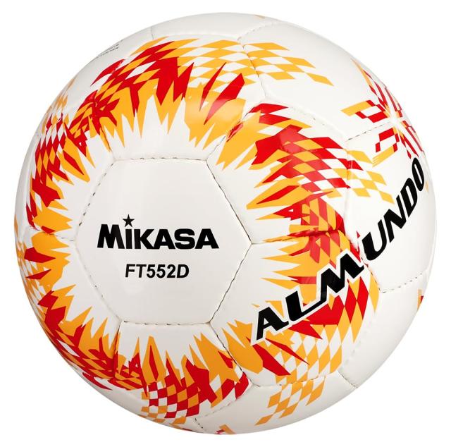 ミカサ(MIKASA) サッカーボール 5号球 日本サッカー協会 検定球 ALMUNDO(アルムンド) 手縫い レッド/オレンジ FT552D-RO 推奨内圧0.610〜