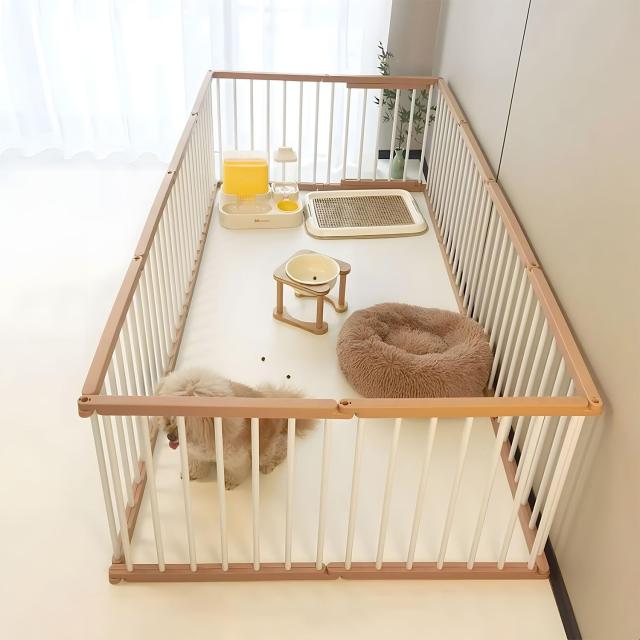 ペットサークル 犬 サークル ドア付き 室内外兼用 自由にレイアウトOK 折り畳み ペットケージ 犬 ゲージ 多頭飼い 安全柵 室内 小型犬 中