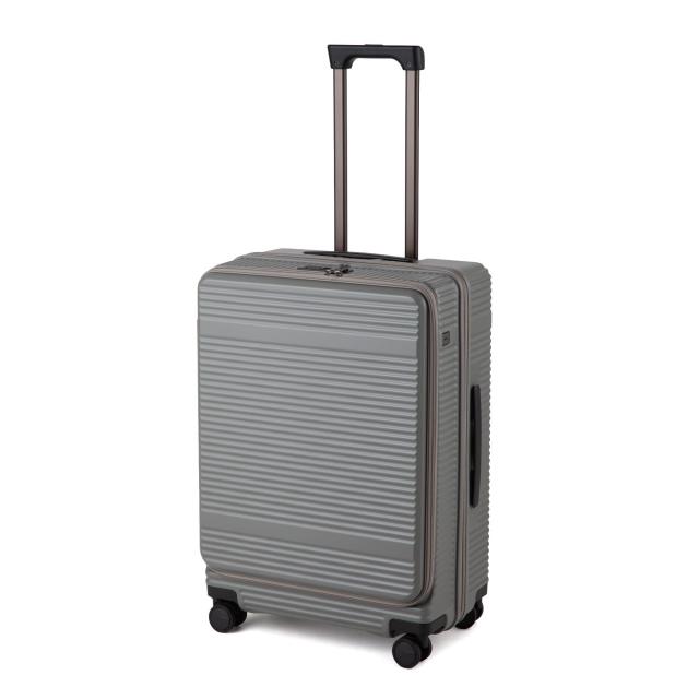ACE エーストーキョー スーツケース 大型 大容量 ｌサイズ 5泊6日 6泊7日 68L/77L フロントオープン 容量拡張機能 キャスターストッパ