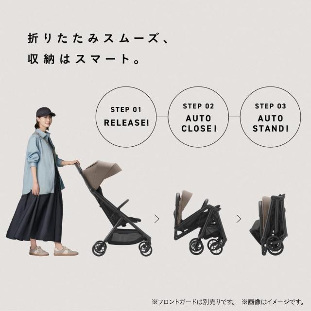 Combi コンビ ベビーカー auto N second BQ グレージュ 生後6カ月〜48カ月頃まで オートクローズ搭載でコンパクトにたためるロングユース_3