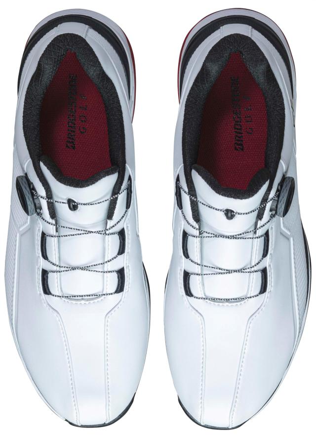 ブリヂストン スパ イクレスゴルフシューズ ゼロ・スパ イク バイター ワイド SH2507 メンズ ホワイト/ブラック 27.0cm 4E