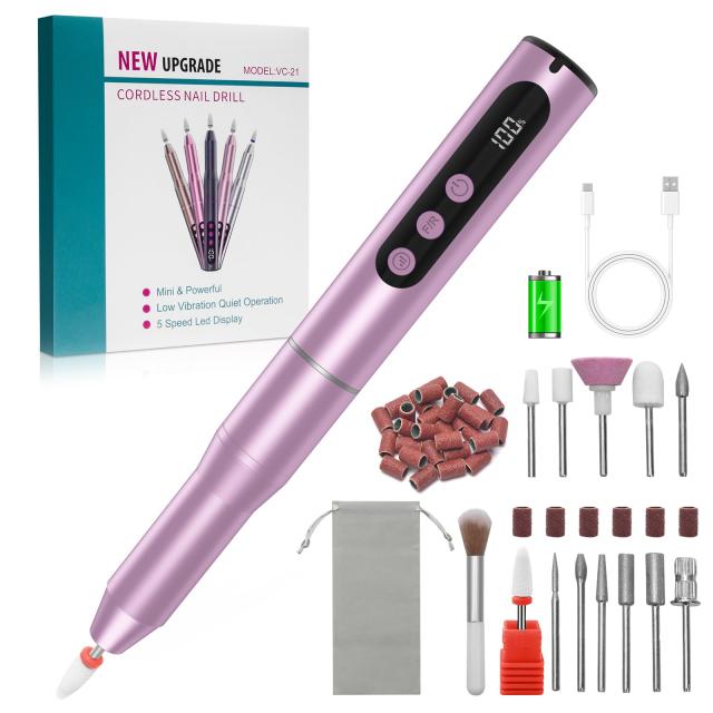 CGBE ネイルマシ コードレス: 電動 ネイルオフマシーン ジェルネイル オフ ネイルケア 12個セット 爪磨き 甘皮処理 角質除去 ネイルドリ