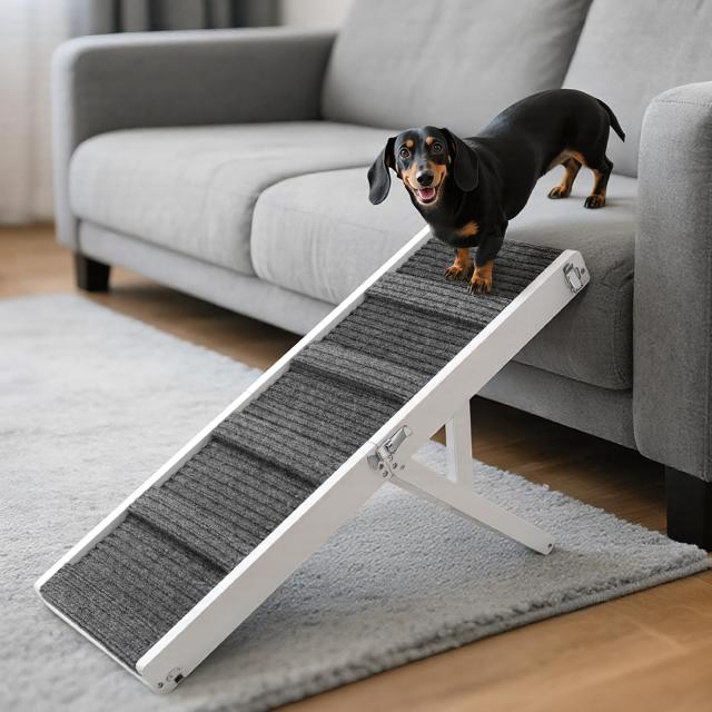 2025年バージョンアップ版 ペットスロープ 小型犬 ペットステップ 折りたたみ Pawaboo ペット用 坂状 折り畳み 高さ調節可能 段差がない