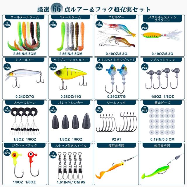 Goture 御釣り仕かける 釣り竿 2.1M 14点仕かける カーボン伸縮釣竿2本 スピニングリール2本 ナイロン釣り糸2巻き付き ルアーセット付き添い人 貯蓄スプー