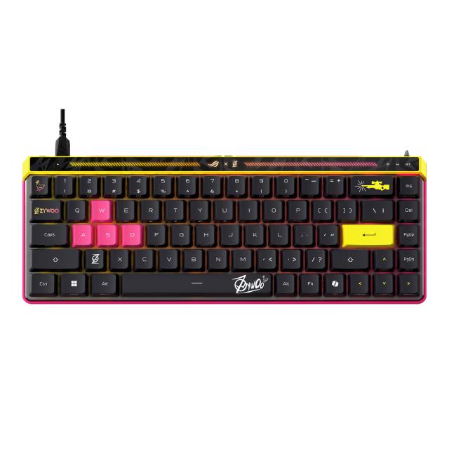 ROG Falchion Ace HFX ZywOo Edition ゲーミングキーボード/ラピッドトリガー/磁気式キースイッチ / 65%レイアウト/英語配列/有線接続 /