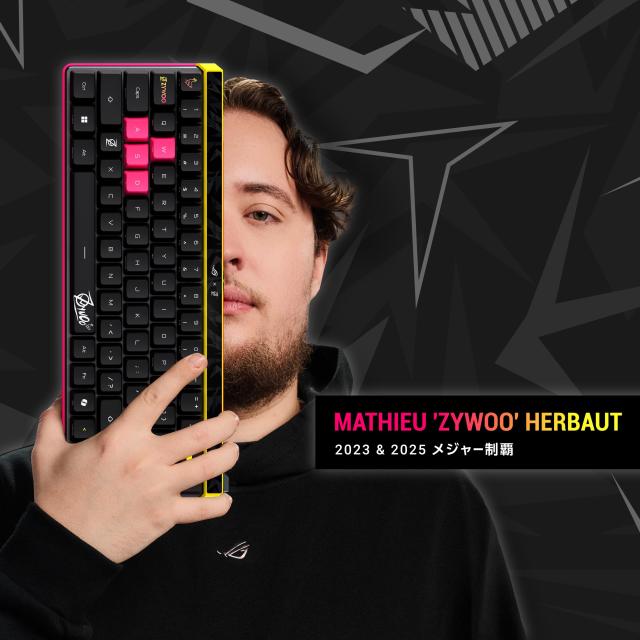 ROG Falchion Ace HFX ZywOo Edition ゲーミングキーボード/ラピッドトリガー/磁気式キースイッチ / 65%レイアウト/英語配列/有線接続 /_1
