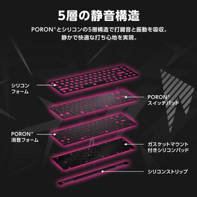 ROG Falchion Ace HFX ZywOo Edition ゲーミングキーボード/ラピッドトリガー/磁気式キースイッチ / 65%レイアウト/英語配列/有線接続 /_5