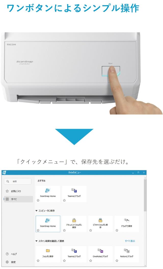 PFU ドキュメントスキャナー ScanSnap iX2400 (高速毎分45枚 両面読取 ADF USB接続 フラグシップ) 書類 レシート 名刺 写真 領収書 (Whit_1