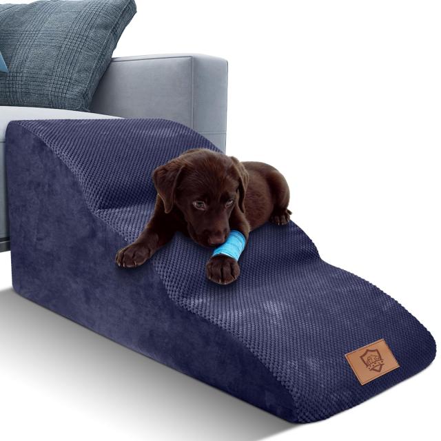 Masthome 犬 階段 犬スロープ階段 ドッグステップ 犬用ステップ 3段プラス 段差解消 ペット用 ステップ 階段 滑り止め 犬用 犬 ステップ