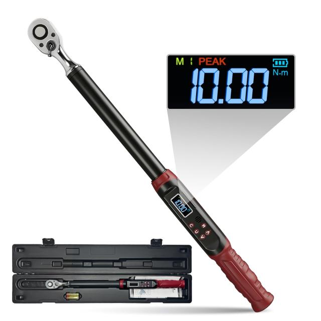 デジタルトルクレンチ 1/2インチ 10〜200N・m 高精度±2％ 差込角12.7mm タイヤ交換 自動車整備用