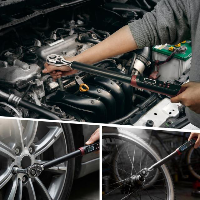 デジタルトルクレンチ 1/2インチ 10〜200N・m 高精度±2％ 差込角12.7mm タイヤ交換 自動車整備用_6