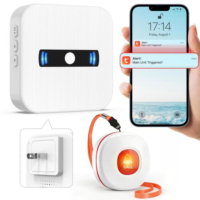 DAYTECH 呼び出しベル 介護 WIFI ナースコール 家庭用 呼び出しブザー 