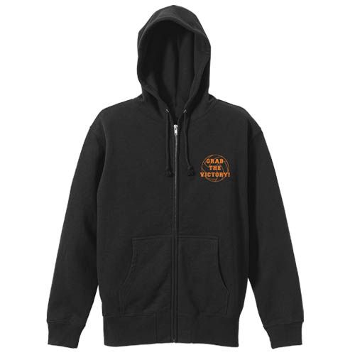 【新品/公式】ハイキュー!!_Lサイズ_烏野高校排球部 応援ジップパーカー/BLACK 公式グッズ colleize 公式ライセンス_1
