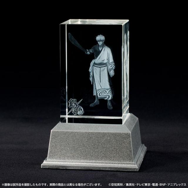 【新品/公式】銀魂_クリスタルアート 坂田銀時 公式グッズ colleize 公式ライセンス