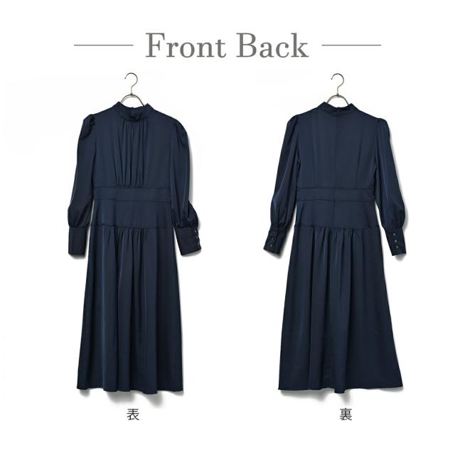 太めの切り替えでスタイルアップ効果バツグン♪パフスリーブ プチ