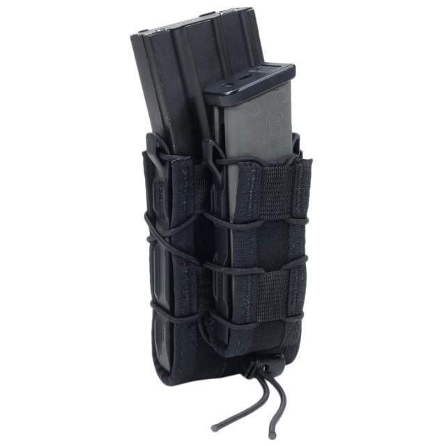 High Speed Gear ライフル&amp;拳銃用マグポーチ TACO ダブルデッカー M4/AK/7.62mm/9mm/45口径 11DD00 [ ブラック ][11dd00bk]