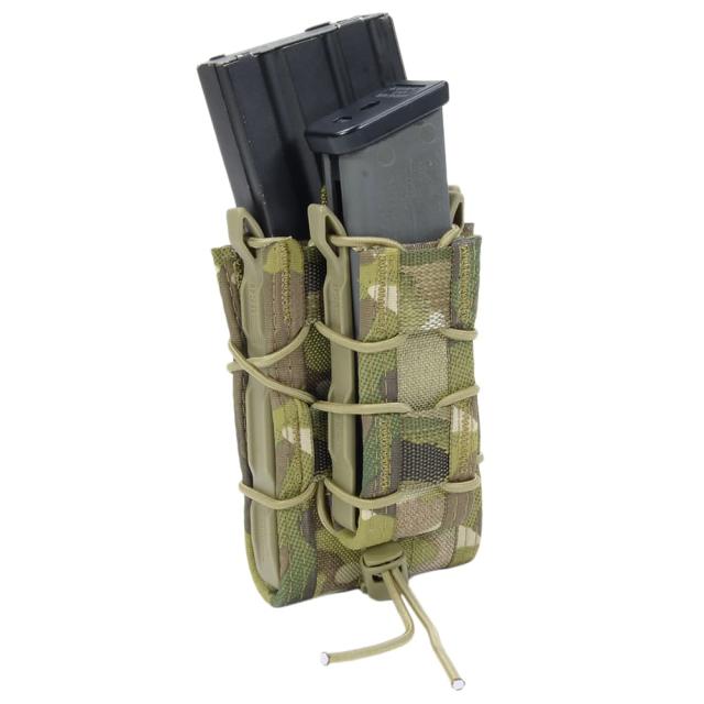 High Speed Gear ライフル&amp;拳銃用マグポーチ TACO ダブルデッカー M4/AK/7.62mm/9mm/45口径 11DD00 [ マルチカム ][11dd00mc]