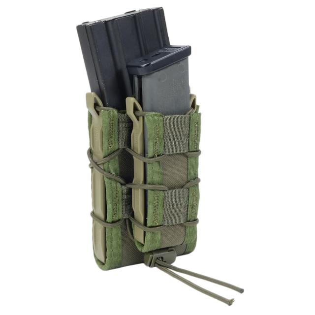 High Speed Gear ライフル&amp;拳銃用マグポーチ TACO ダブルデッカー M4/AK/7.62mm/9mm/45口径 11DD00 [ オリーブドラブ ][11dd00od]