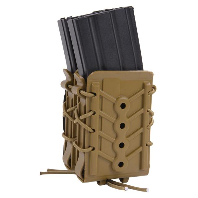 HSGI ライフルマガジンポーチ Poly TACO X2R ポリマー製 M4/AK/7.62mm 前後2連 162R00 [ コヨーテブラウン ][162r00cb]