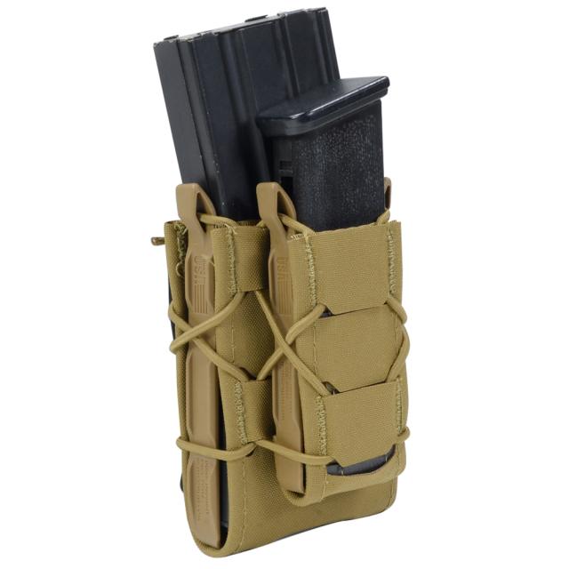 High Speed Gear ライフル&amp;拳銃用マグポーチ GEN2 ダブルデッカー TACO M4/AK/7.62mm/9mm/45口径 24DD00 [ コヨーテブラウン ][24dd00cb]