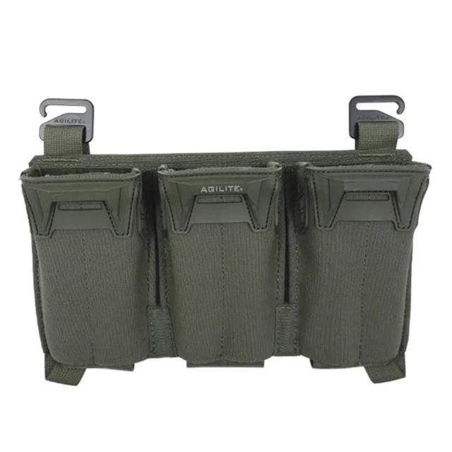 【新品・実物】 AGILITE ダブルピストルマグポーチ　レンジャーグリーン 新品・実物】 AGILITE ダブルピストルマグポーチ レンジャーグリーン