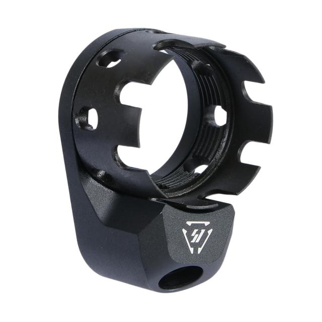 STRIKE INDUSTRIES キャッスルナット&エンドプレート AR15対応 QDスイベル対応 [ ブラック ][arecneepb]の通販は