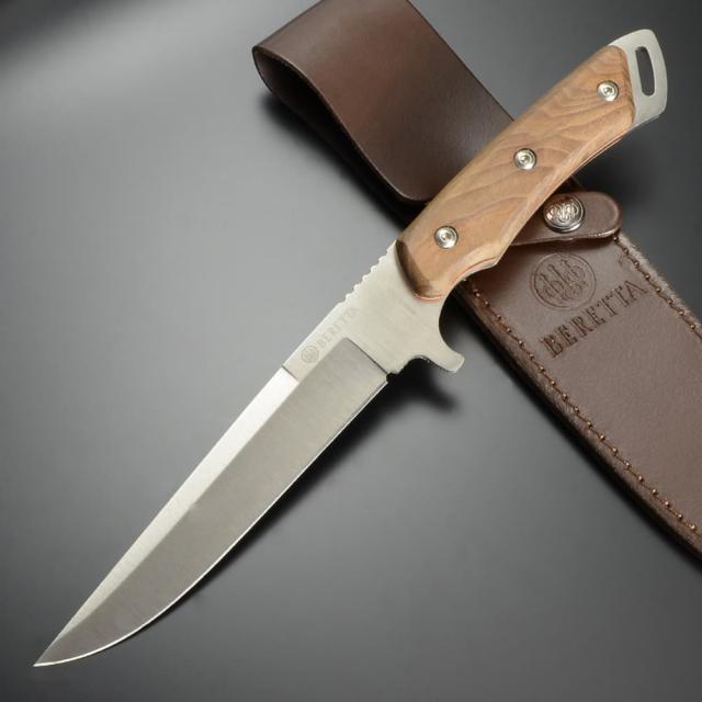 Beretta ハンティングナイフ Oryx フルタング構造 ウォルナットハンドル BE93525[bbe93525r]
