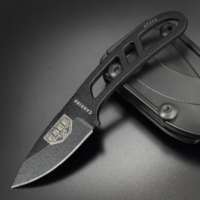 ESEE アウトドアナイフ CANDIRU サバイバルキット付き CAN-OD-KIT-E [ ブラック ][bescanbkitr]