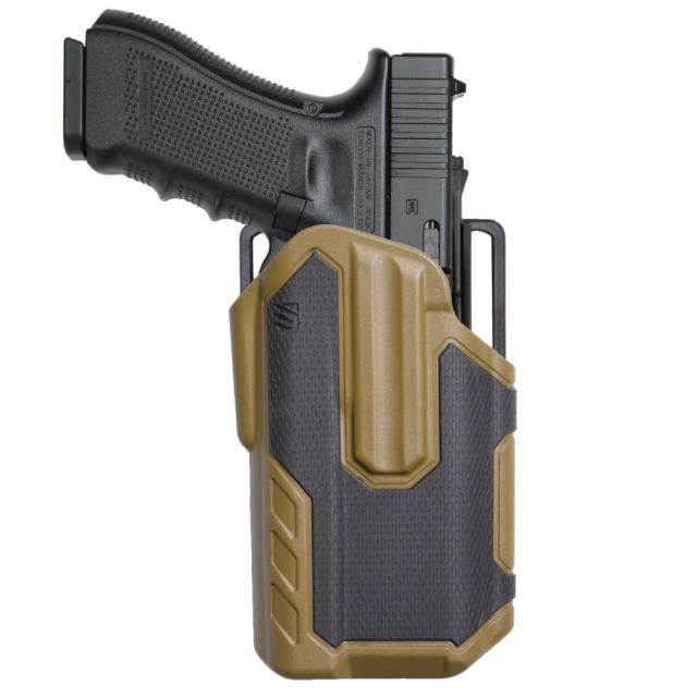 BLACKHAWK OMNIVORE マルチフィットホルスター X300 / X300U-A対応 [ ブラック&コヨーテタン / 右用 ][bh419001bcr]の通販は