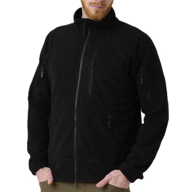 HELIKON-TEX ジャケット ALPHA TACTICAL JACKET グリッドフリース BL-ALT-FG [ ブラック / レギュラー/Lサイズ ][blaltfg01b05]