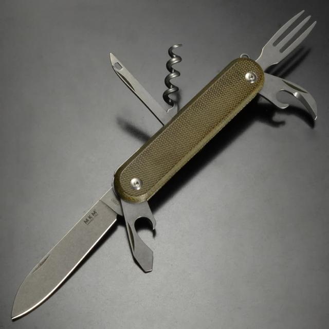 MKM アーミーナイフ Malga 6  キャンバスマイカルタ グリーン MK MP06-GC[bmkmp06gcr]