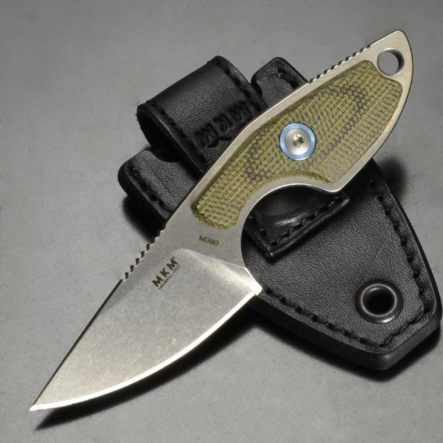 MKM アウトドアナイフ Mikro1 固定刃 グリーン MKMR01GC[bmkmr01gcr]