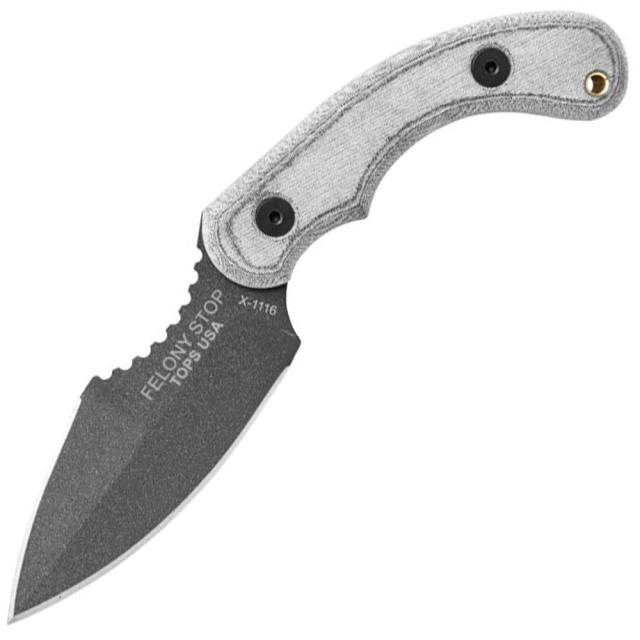 TOPS タクティカルナイフ Felony Stop フルタング構造 シース付属 TPFELS01[btpfels01r]