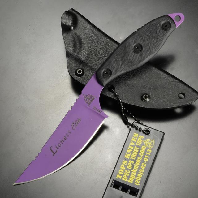 TOPS スキナー Lioness Elite カイデックスシース付属 LION-ELT[btplioneltr]