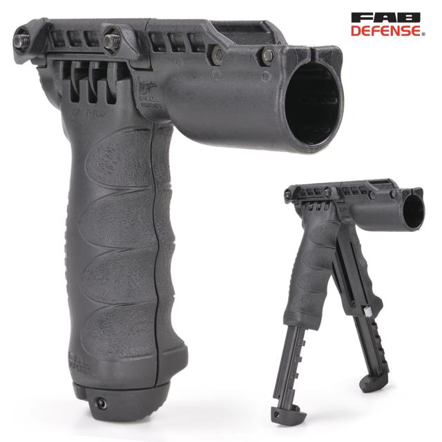 FAB Defense バイポッドグリップ T-POD G2 FA ライトホルダー付 [ ブラック ][fxtpodg2fa]